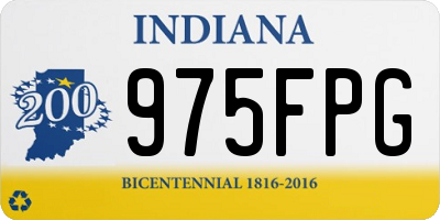 IN license plate 975FPG