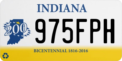 IN license plate 975FPH