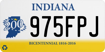 IN license plate 975FPJ