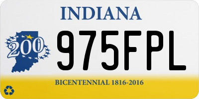 IN license plate 975FPL