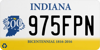 IN license plate 975FPN