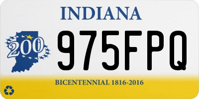 IN license plate 975FPQ