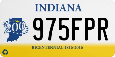 IN license plate 975FPR