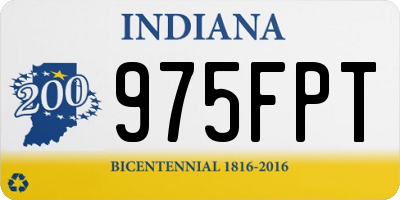IN license plate 975FPT