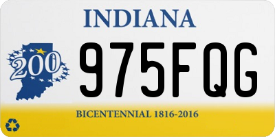 IN license plate 975FQG