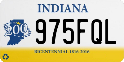 IN license plate 975FQL