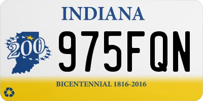 IN license plate 975FQN