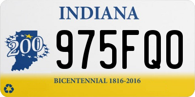 IN license plate 975FQO