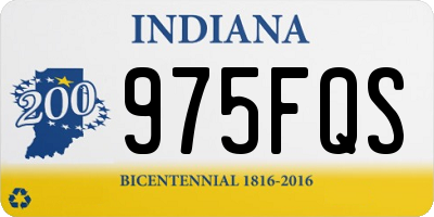 IN license plate 975FQS
