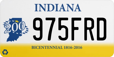 IN license plate 975FRD