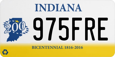 IN license plate 975FRE