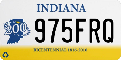 IN license plate 975FRQ