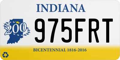 IN license plate 975FRT