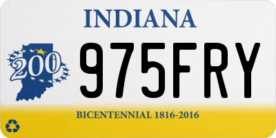 IN license plate 975FRY