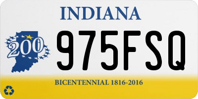 IN license plate 975FSQ