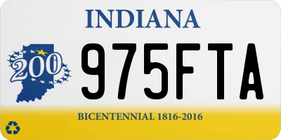 IN license plate 975FTA