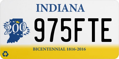 IN license plate 975FTE