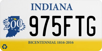 IN license plate 975FTG