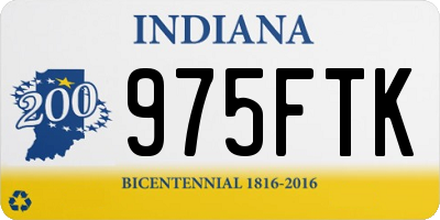 IN license plate 975FTK