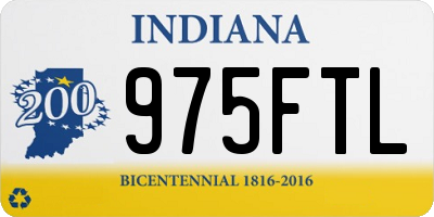 IN license plate 975FTL