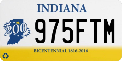 IN license plate 975FTM
