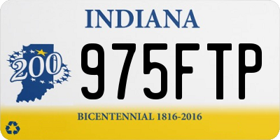 IN license plate 975FTP