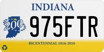 IN license plate 975FTR