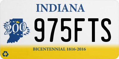 IN license plate 975FTS