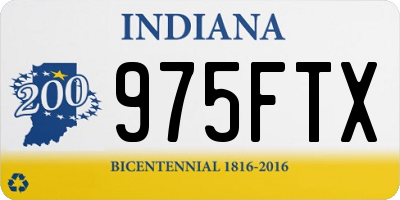 IN license plate 975FTX