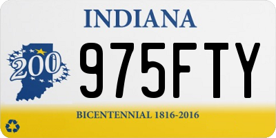 IN license plate 975FTY