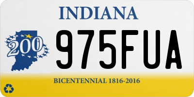 IN license plate 975FUA