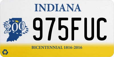 IN license plate 975FUC
