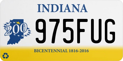 IN license plate 975FUG