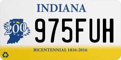 IN license plate 975FUH