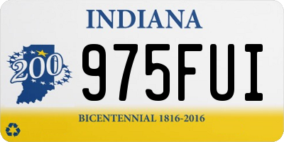 IN license plate 975FUI