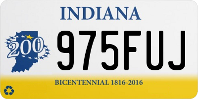 IN license plate 975FUJ