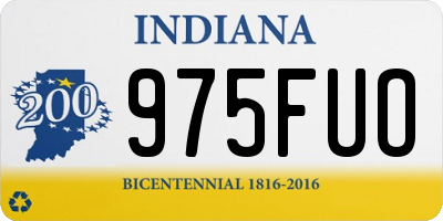 IN license plate 975FUO