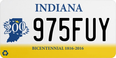 IN license plate 975FUY