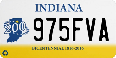 IN license plate 975FVA