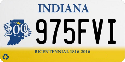 IN license plate 975FVI