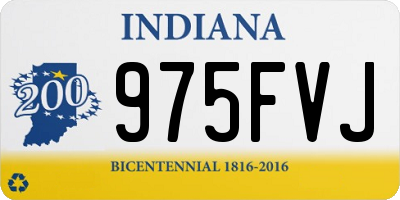 IN license plate 975FVJ