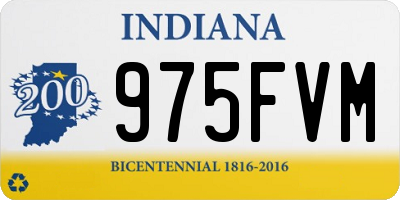 IN license plate 975FVM