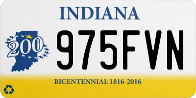 IN license plate 975FVN