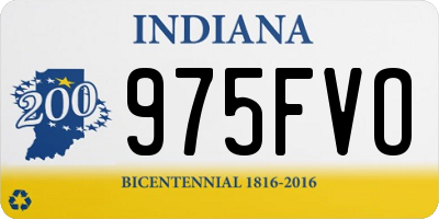 IN license plate 975FVO