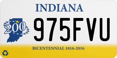 IN license plate 975FVU