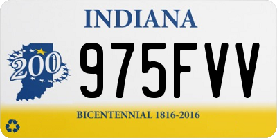 IN license plate 975FVV