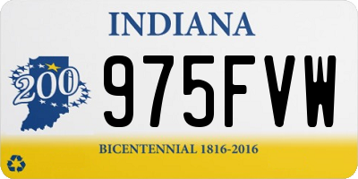 IN license plate 975FVW