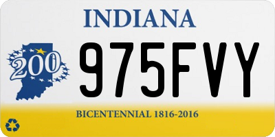 IN license plate 975FVY