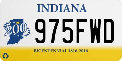 IN license plate 975FWD