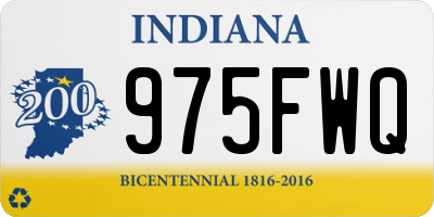 IN license plate 975FWQ